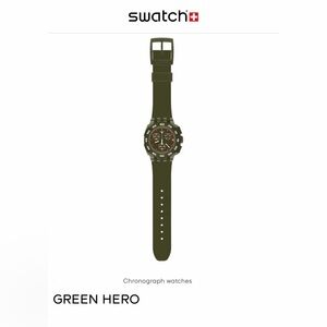 *new* Swatch Green Hero Chronograph Watch